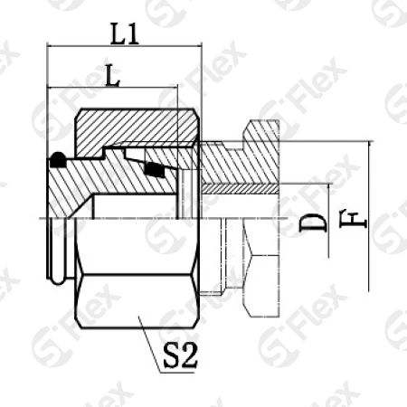 Заглушка-гайка, DKO-L/S 24°