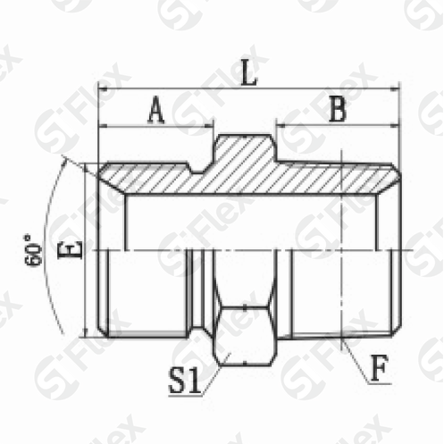 Прямой, BSP 60°—Резьба Z (NPT), ввертной (ш-ш)