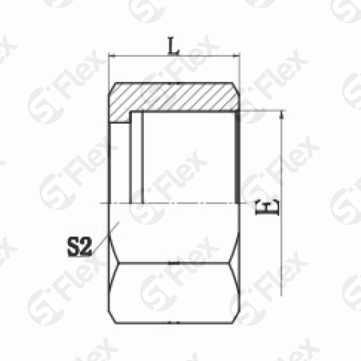 Гайка накидная JIC 74° (г)