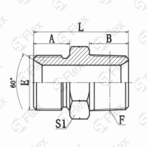 Прямой, BSP 60°—Резьба R (BSPT), ввертной (ш-ш)