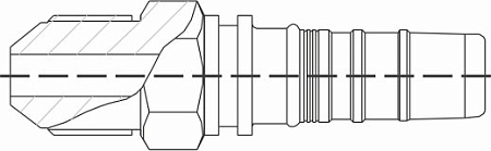 Фитинг-штуцер JIC 74° (Interlock)