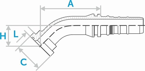 Фланец SFL 45° (Interlock)