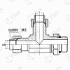 Т-образный, JIC 74°—Резьба UN (UNF), ввертной (ш-ш-ш.к.)