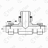 Т-образный, JIC 74°—Резьба G (BSPP) регулируемая (ш-ш.к-ш)