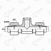 Т-образный, JIC 74°—Резьба Z (NPT), ввертной (ш-шz-ш)