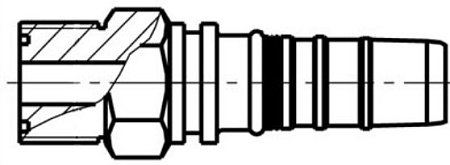 Фитинг-штуцер ORFS с уплотнительным кольцом (Interlock)