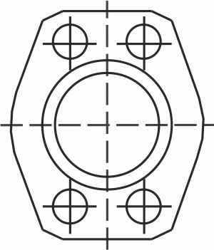 Скоба крепежная (фланец) STK (Komatsu)